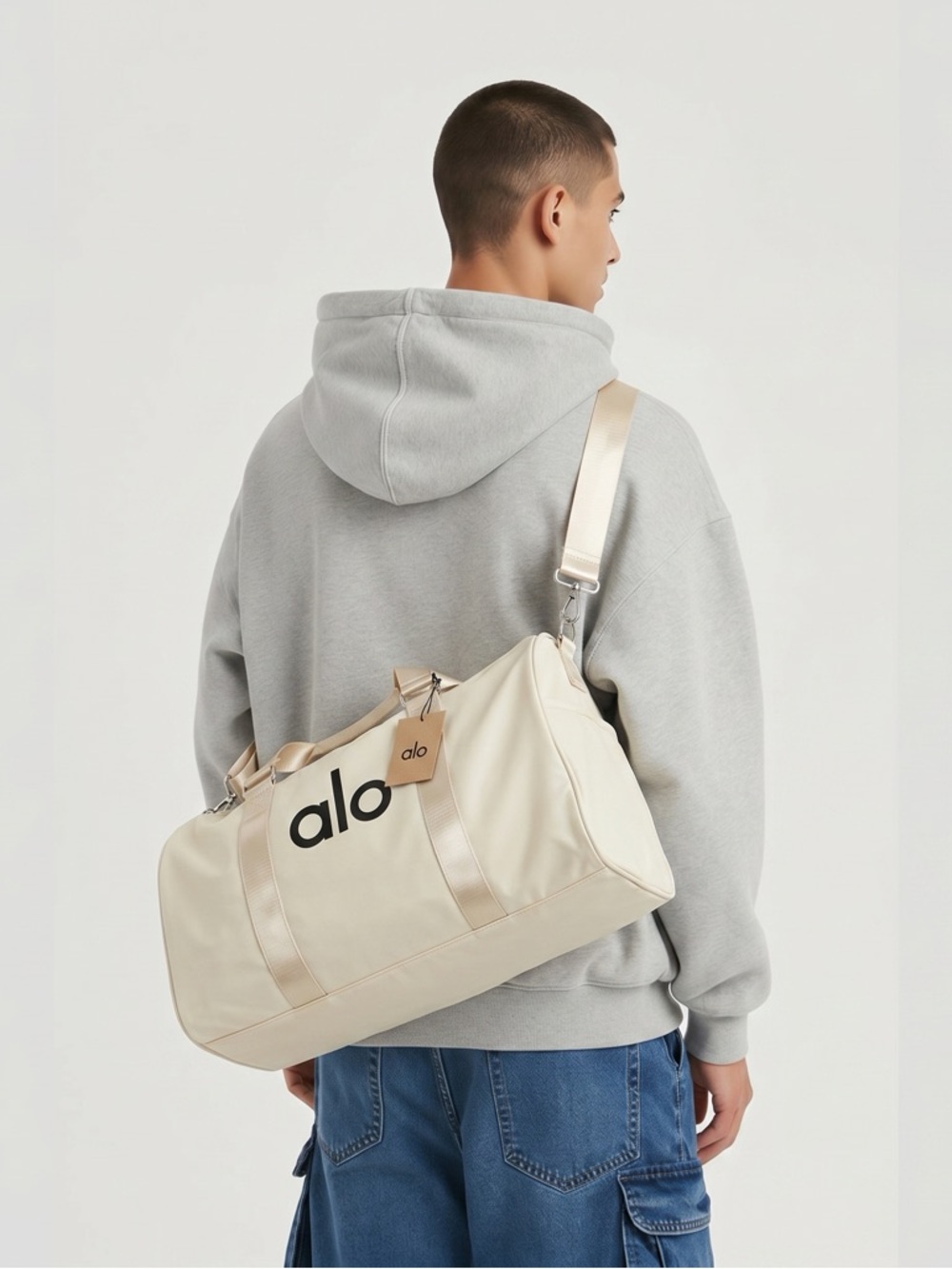 ALO Yoga Unisex Duffel Bag - Lightweight Weekend Travel Bag